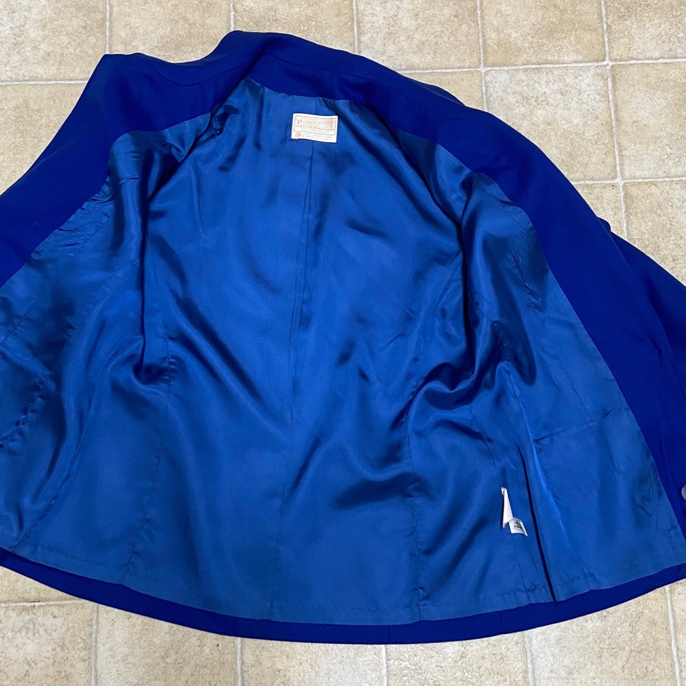 Pendleton Royal Blue Single-Button Tailored Blazer - image 7